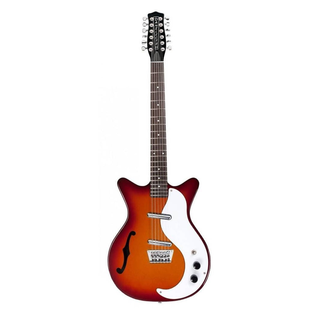 Danelectro 59 12 String Semi Hollow Electric Guitar in Cherry Sunburst