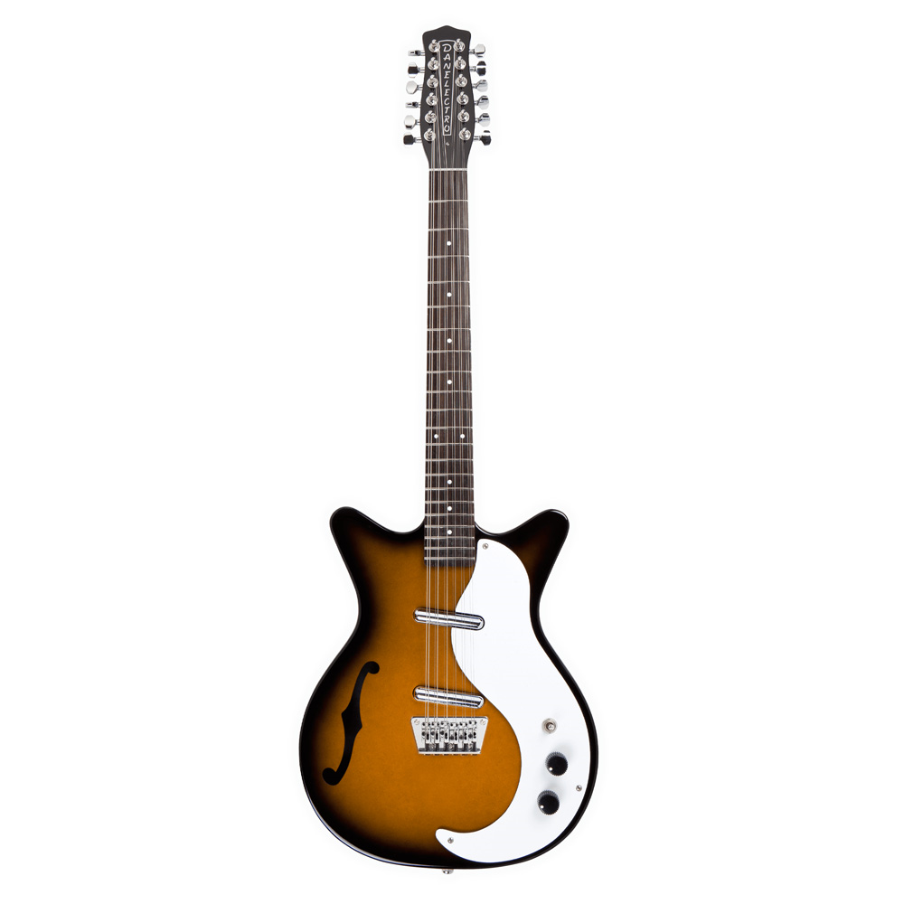 Danelectro 59 12 String Semi Hollow Electric Guitar in Tobacco Sunburst