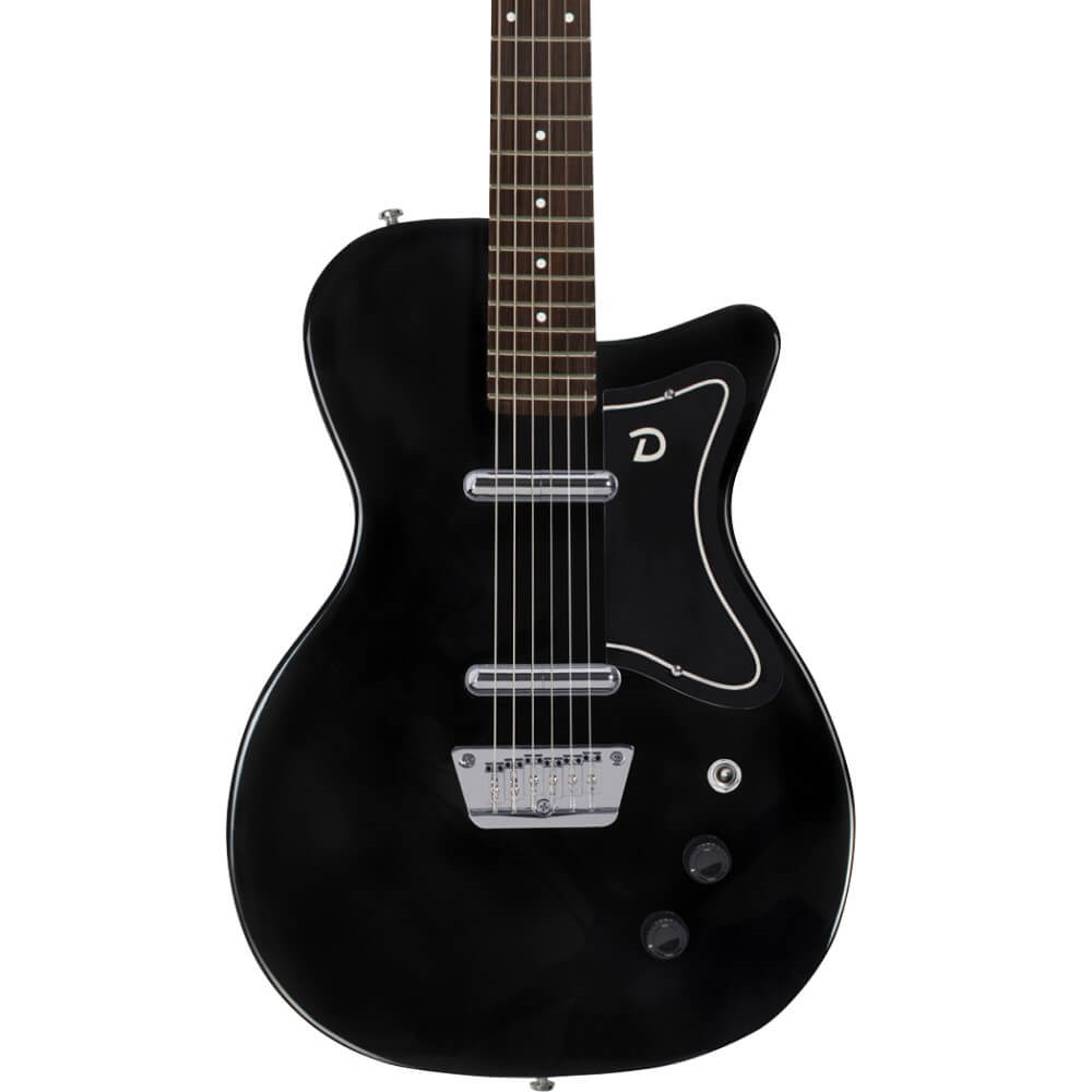 Danelectro '56 Baritone Electric Guitar with Bottle Headstock - Black