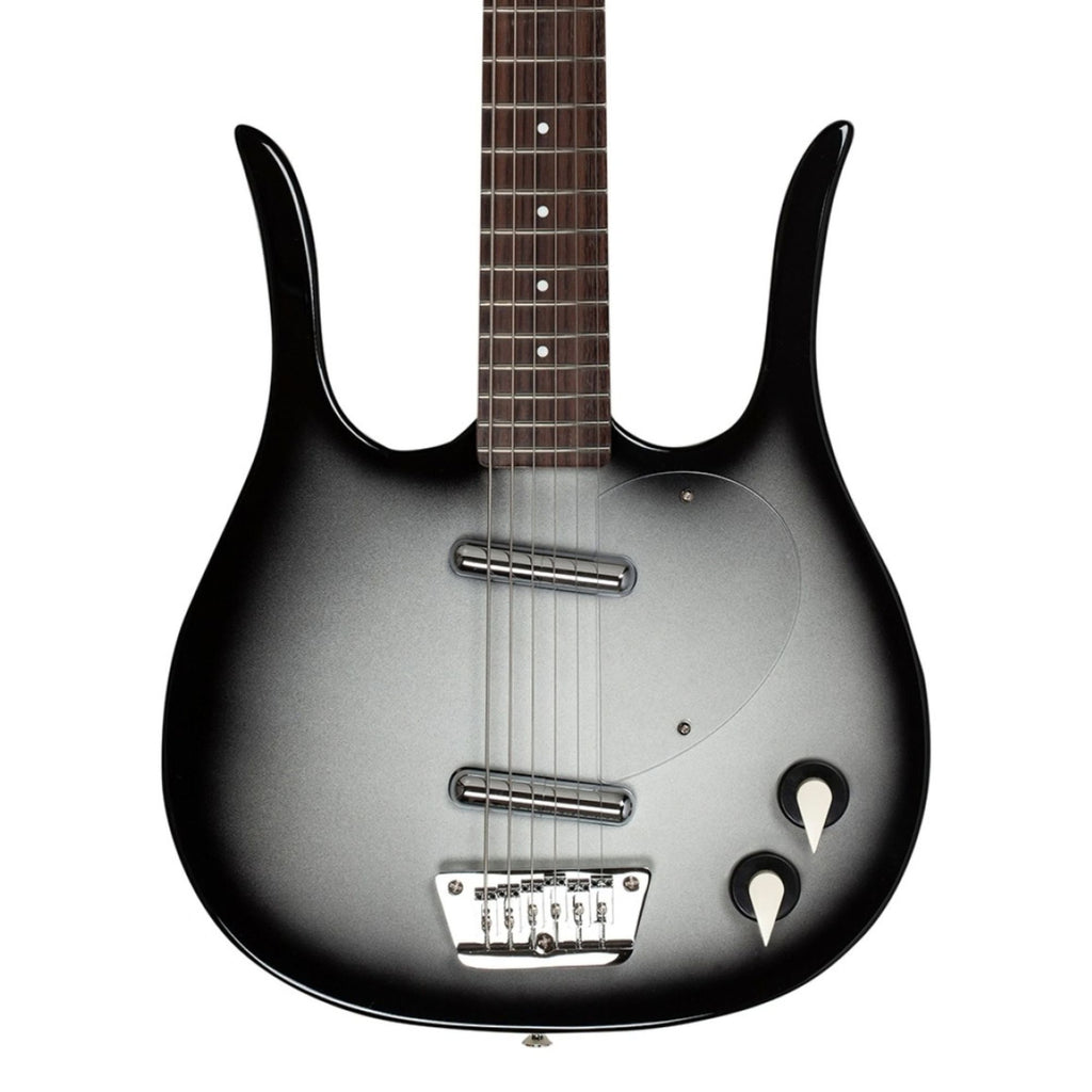 Danelectro DK58LHBARBKB Longhorn Baritone Electric Guitar - Black Burst