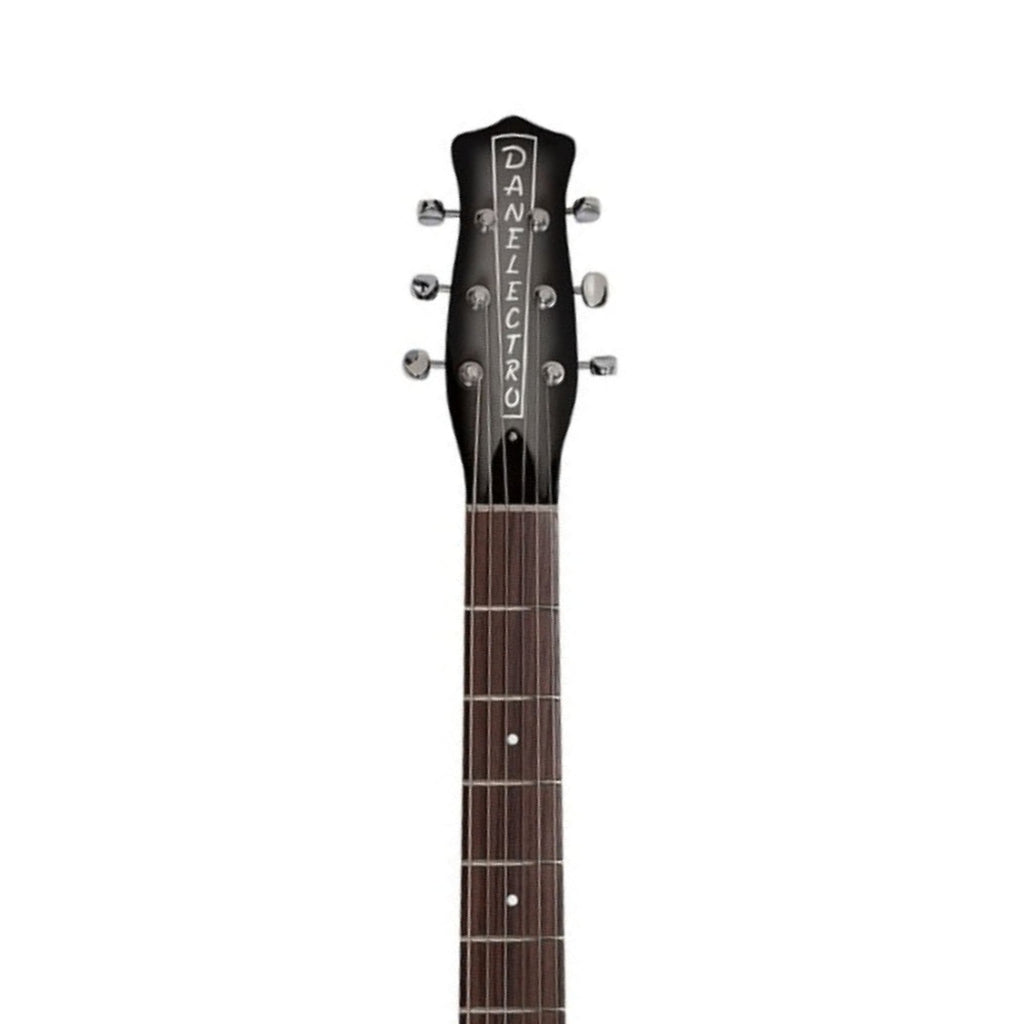 Danelectro DK58LHBARBKB Longhorn Baritone Electric Guitar - Black Burst