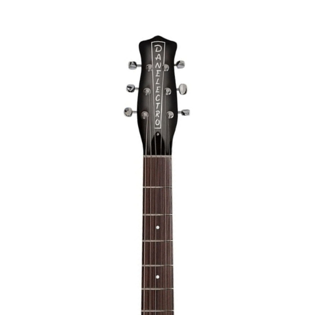 Danelectro DK58LHBARBKB Longhorn Baritone Electric Guitar - Black Burst