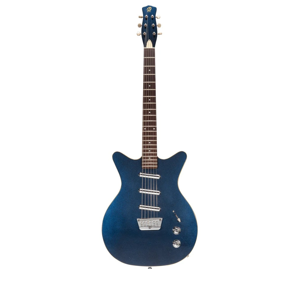 Danelectro 59 Triple Divine Guitar - Blue Metallic
