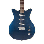 Danelectro 59 Triple Divine Guitar - Blue Metallic