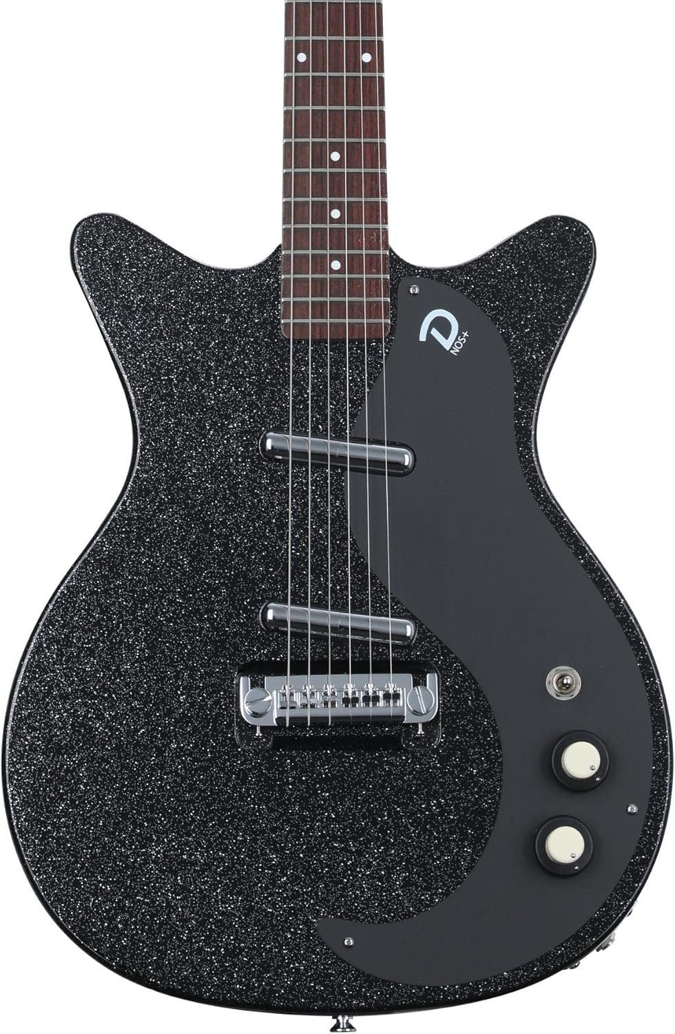 Danelectro '59M Blackout Electric Guitar with NOS+ Pickups - Black Metal Flake
