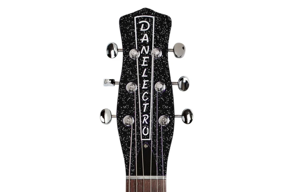 Danelectro '59M Blackout Electric Guitar with NOS+ Pickups - Black Metal Flake