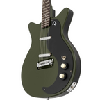 Danelectro '59M Blackout Electric Guitar with NOS+ Pickups - Green Envy