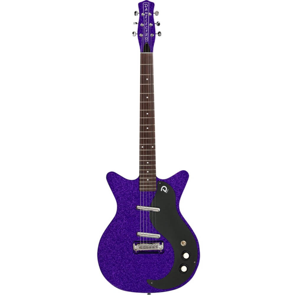 Danelectro '59M Blackout Electric Guitar with NOS+ Pickups - Purple Metal Flake