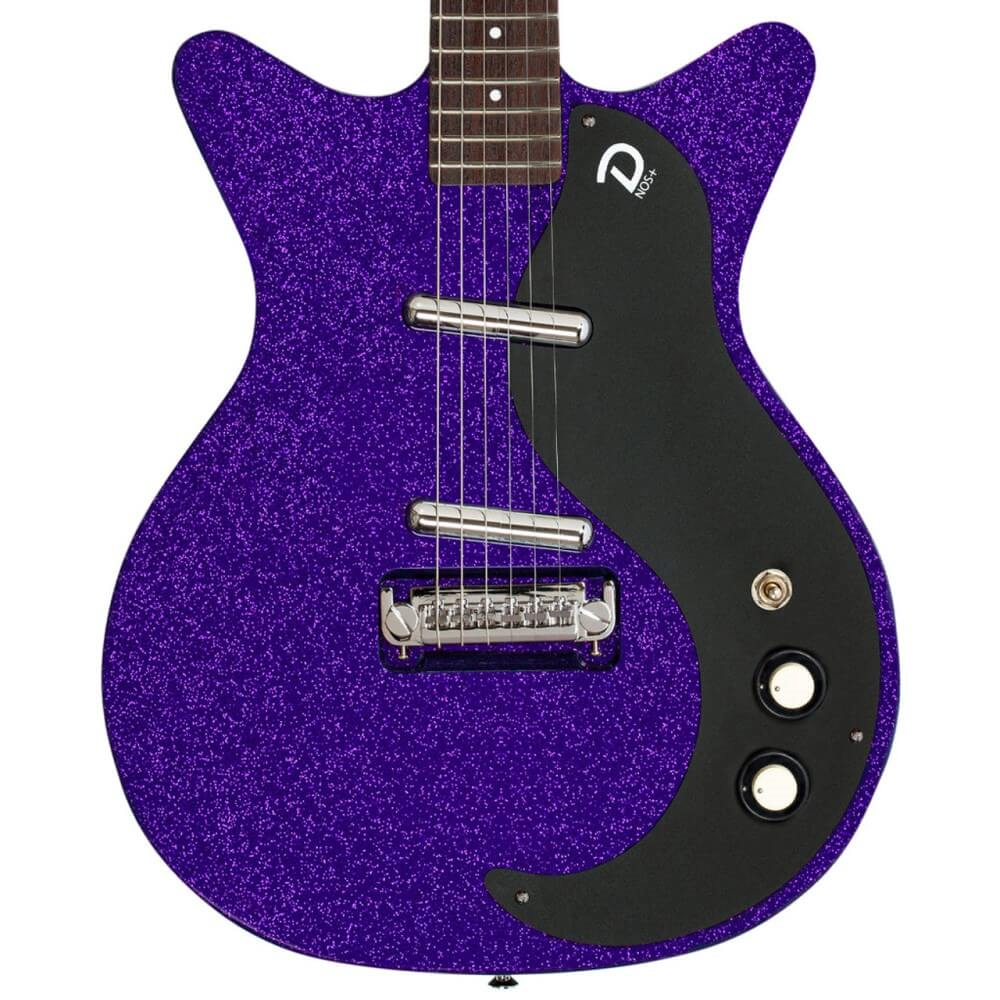 Danelectro '59M Blackout Electric Guitar with NOS+ Pickups - Purple Metal Flake