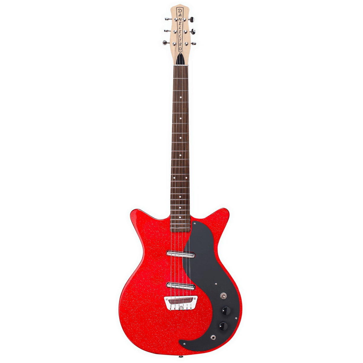 Danelectro DK59GLTRRD Glitter '59 Electric Guitar - Red