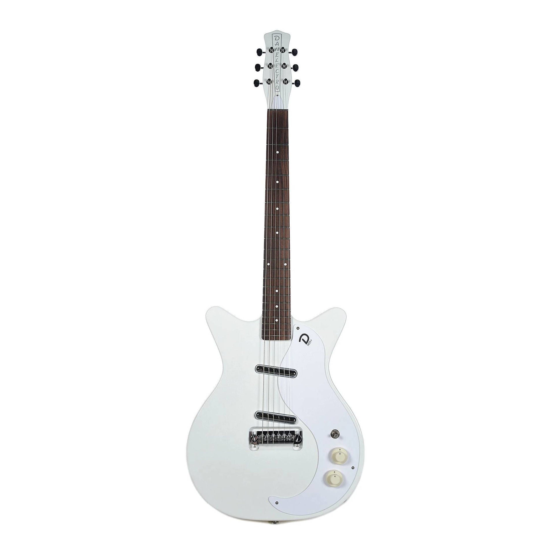 Danelectro 59M NOS+ Electric Guitar Aged White