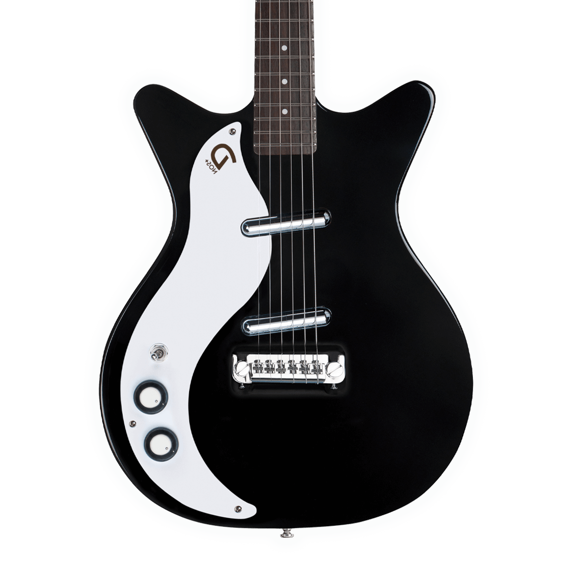 DanElectro 59M NOS+ Left-Handed Electric Guitar in Black