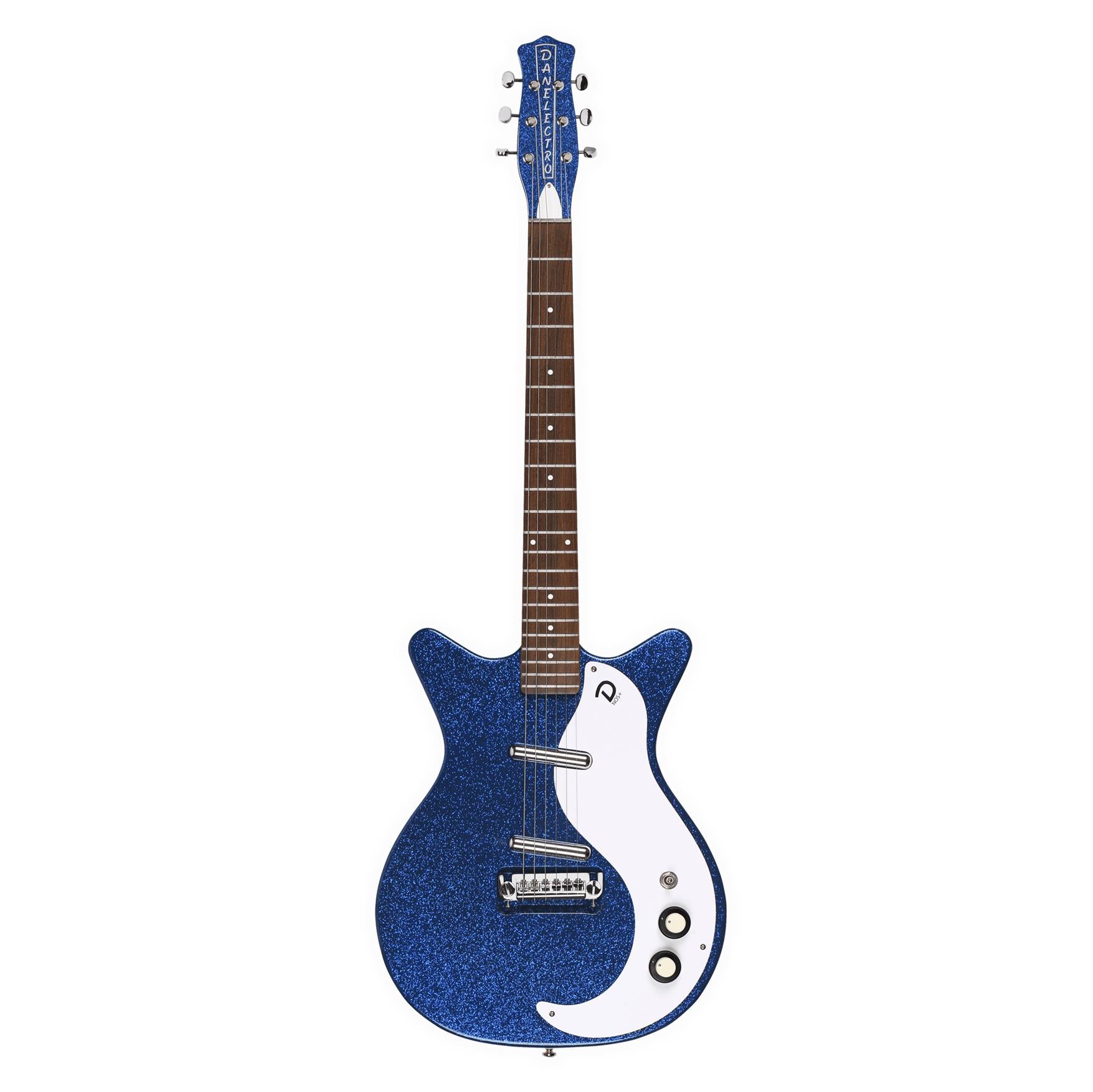 Danelectro 59M NOS+ 60th Anniversary Electric Guitar Deep Blue Metal Flake
