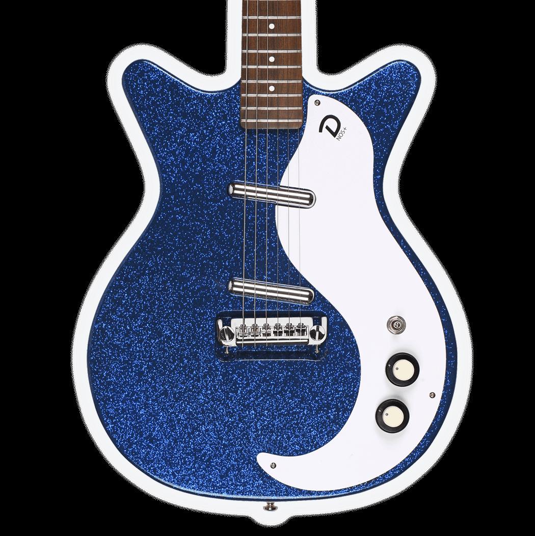 Danelectro 59M NOS+ 60th Anniversary Electric Guitar Deep Blue Metal Flake