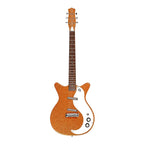 Danelectro 59M NOS+ Electric Guitar in Orange M-Flake