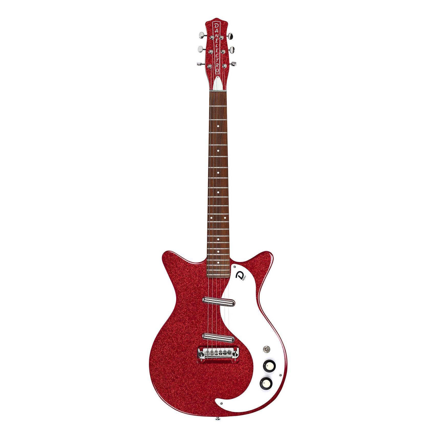 DanElectro 59M Series NOS Electric Guitar 60th Anniversary in Red Metallic Flake
