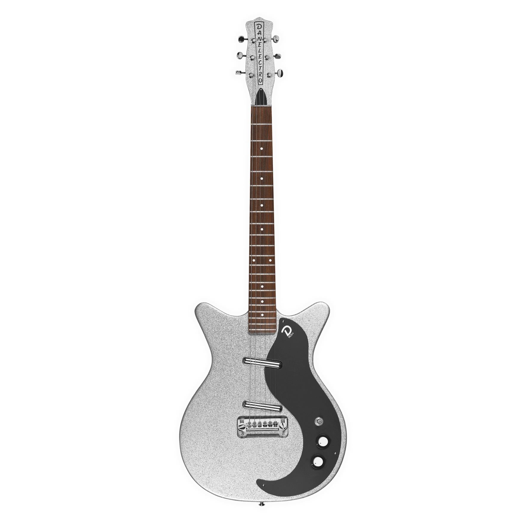 Danelectro 59M NOS+ 60th Anniversary Electric Guitar Silver Metal Flake