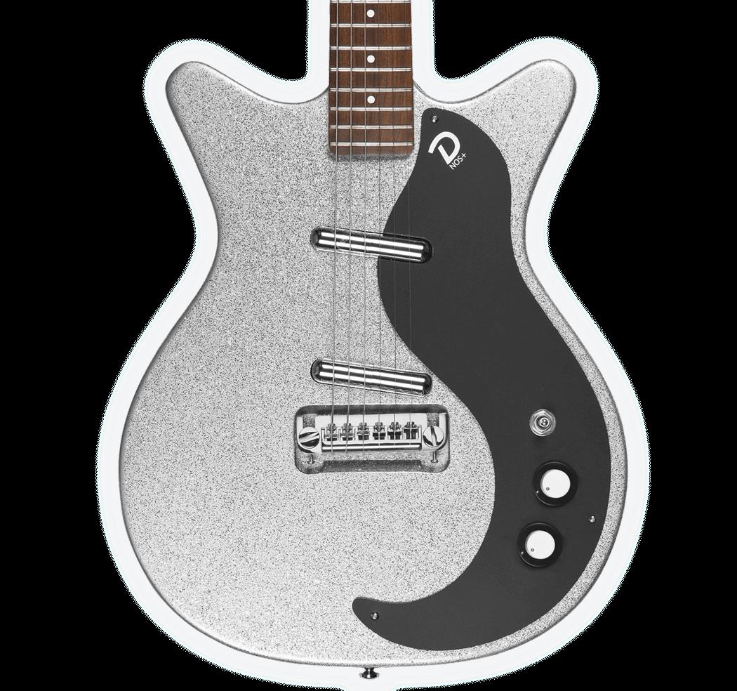 Danelectro 59M NOS+ 60th Anniversary Electric Guitar Silver Metal Flake