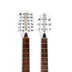 Danelectro DK612WHT Double Neck 6/12 Electric Guitar - White