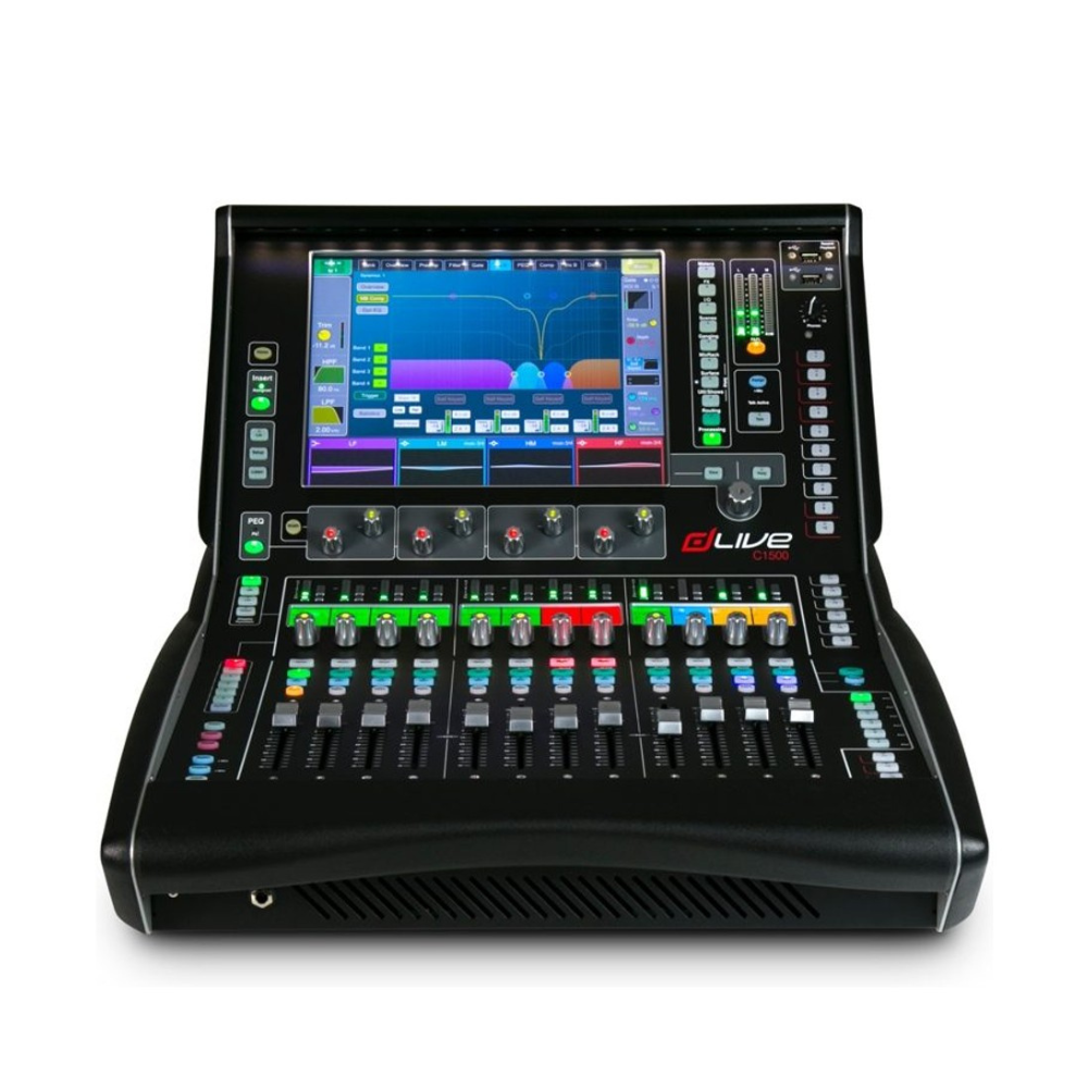 Allen & Heath dLive C Class rackmount surface with 12 faders, single 12‚Äù screen, 6 XLR in/6 XLR out, I/O port