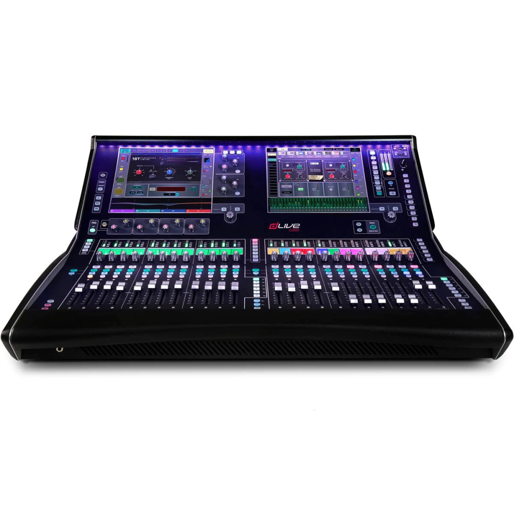 Allen & Heath dLive C Class surface with 24 faders two 12  screens, 6 XLR in/6 XLR out, I/O port