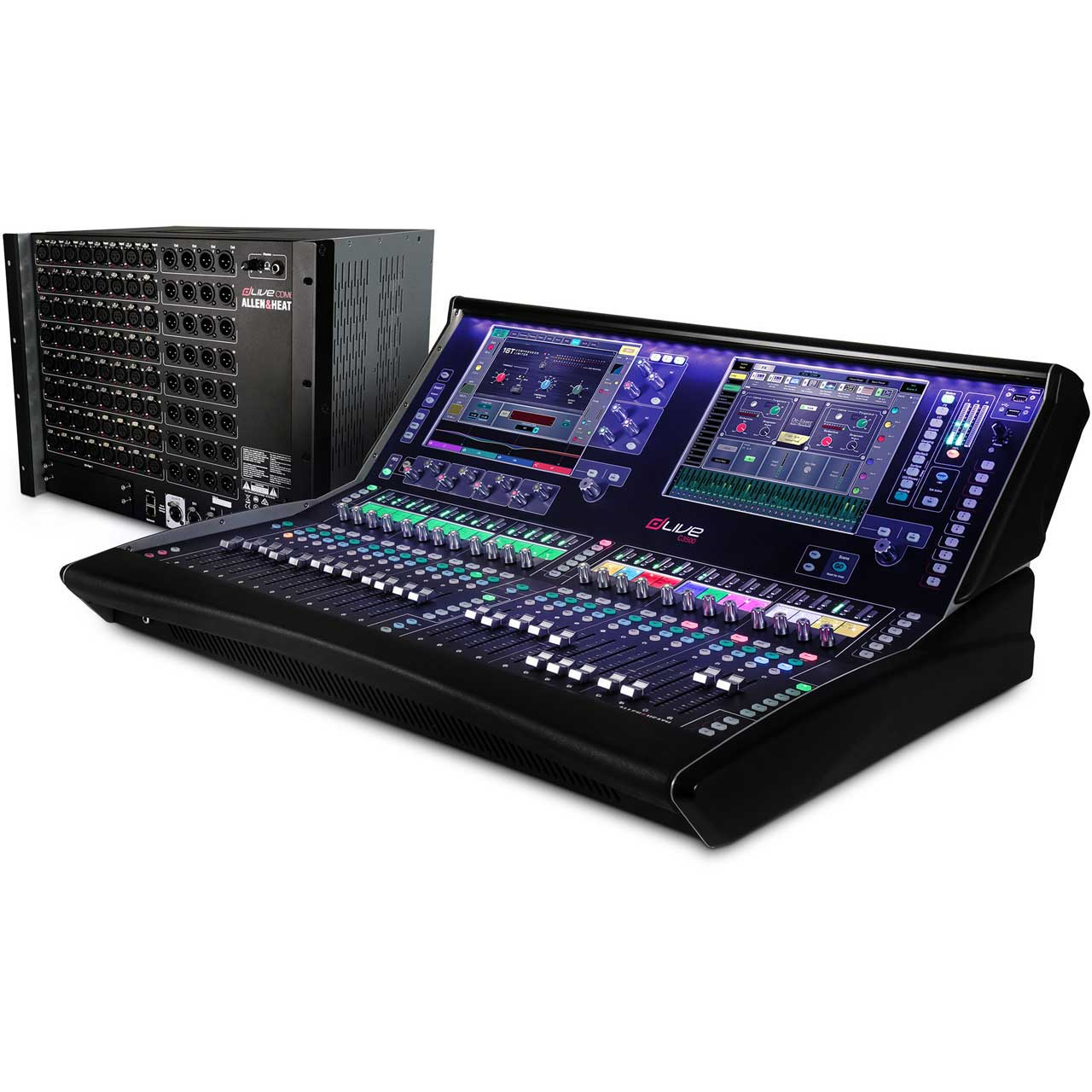 Allen & Heath dLive C Class surface with 24 faders two 12  screens, 6 XLR in/6 XLR out, I/O port