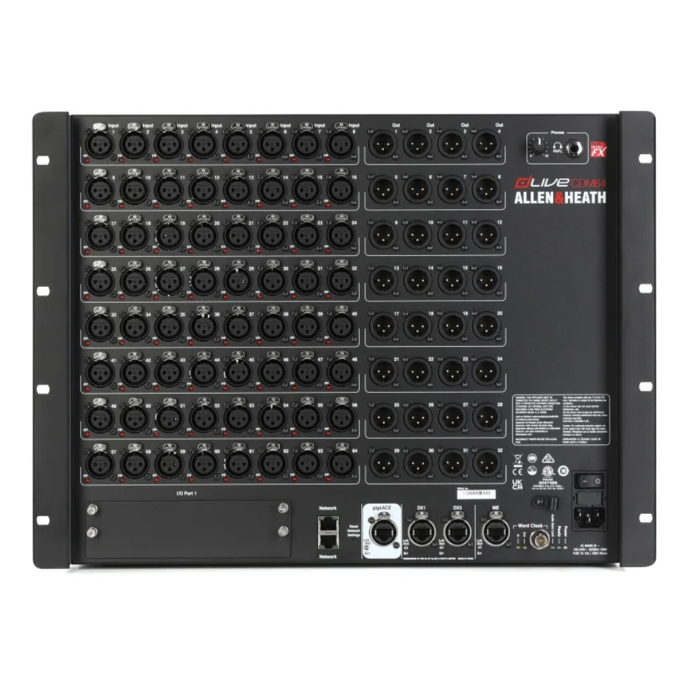 Allen & Heath dLive CDM64U Mixrack with UltraRackFX
