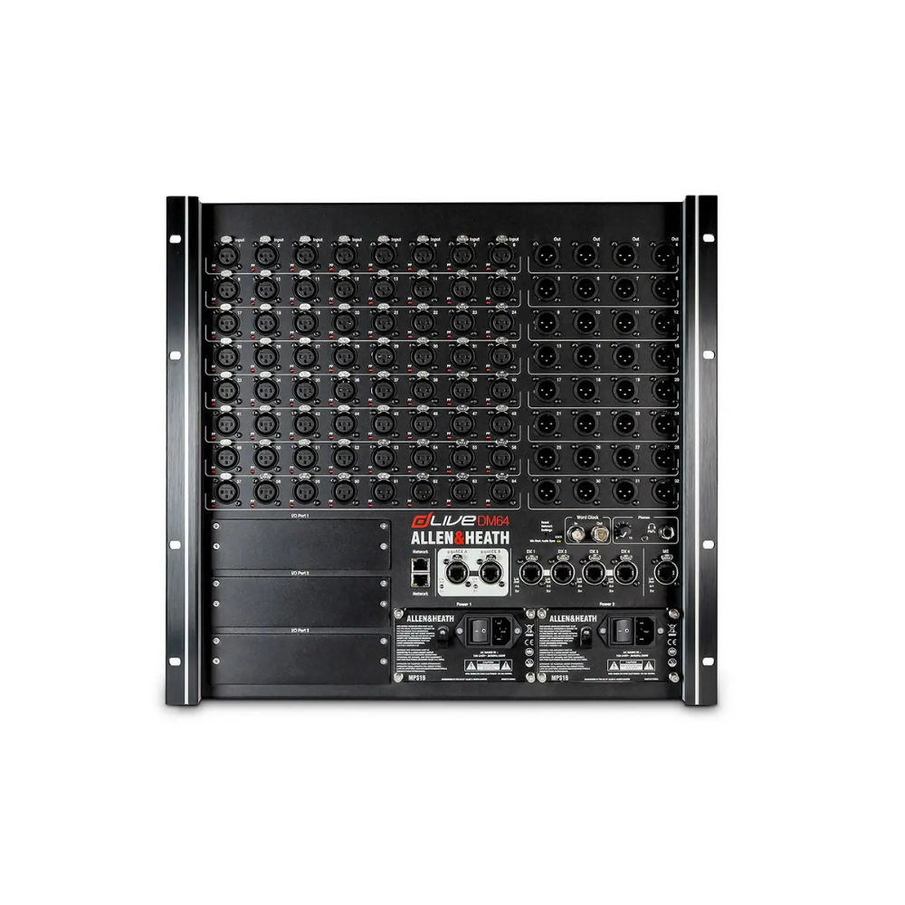 Allen & Heath dLive DM64 MixRack 128 x 64 I/O, 64/32