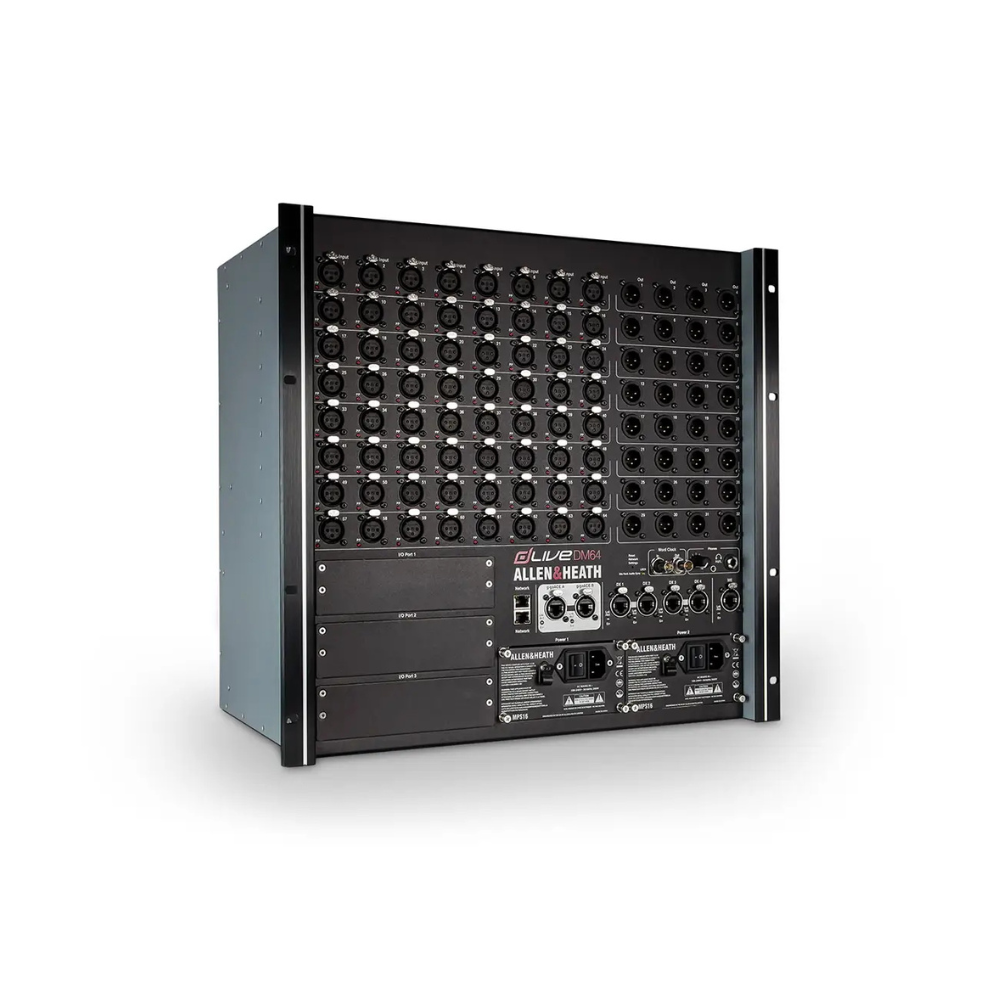 Allen & Heath dLive DM64 MixRack 128 x 64 I/O, 64/32