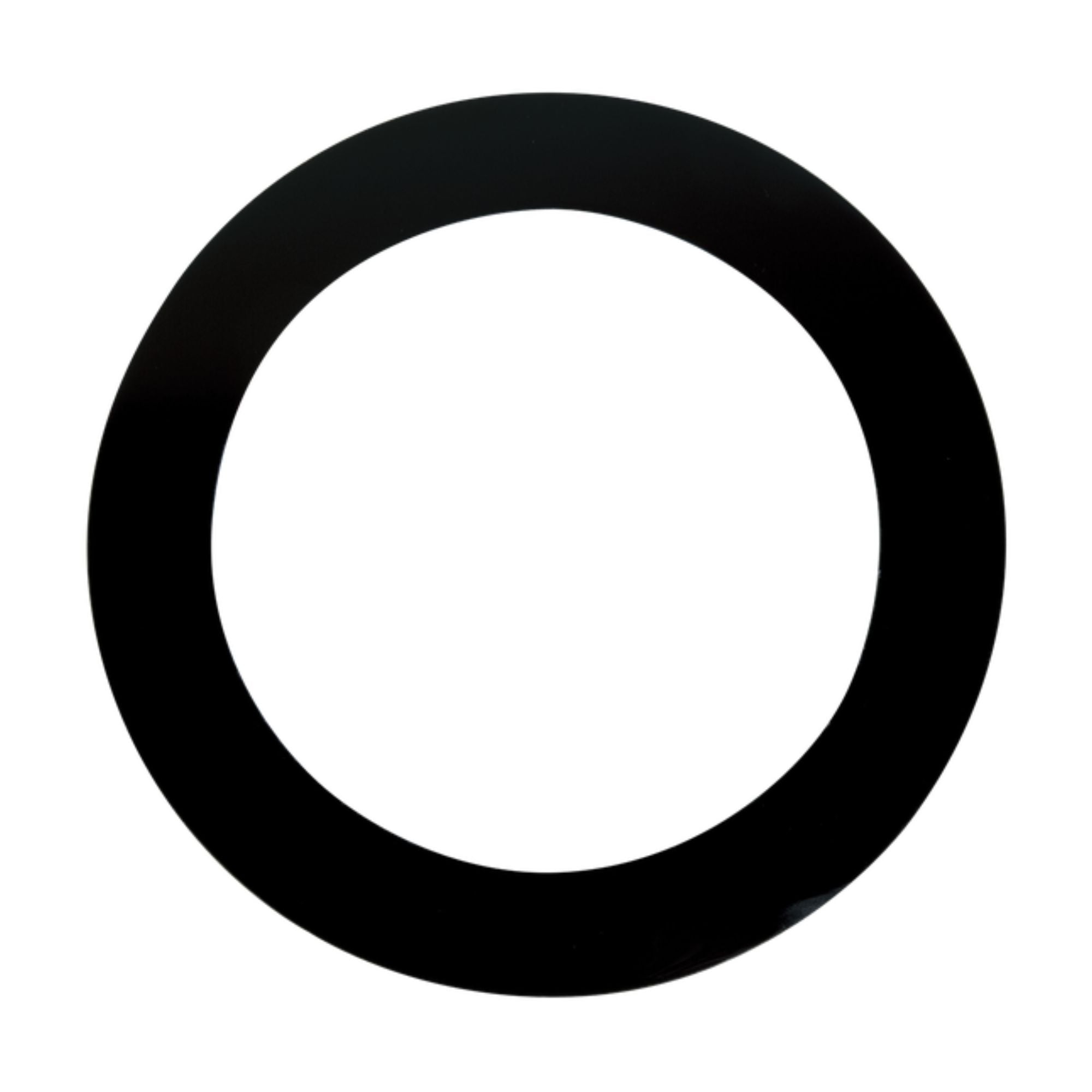 Remo Dynamo Black 4-inch drum head, durable and suitable for percussion instruments, with a sleek black finish and brand logo.