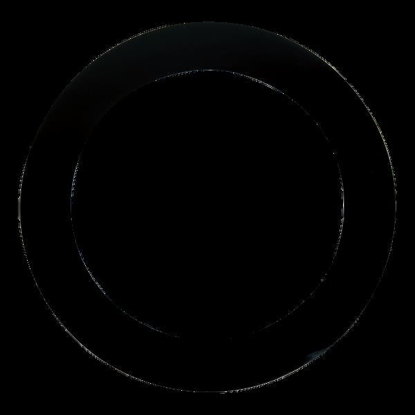 Remo 5-inch DynamO black drum head showing the black textured surface and Remo branding for percussion instrument use