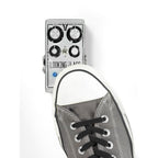 DigiTech DOD Looking Glass Overdrive guitar effects pedal with control knobs and input/output jacks on a pedalboard.