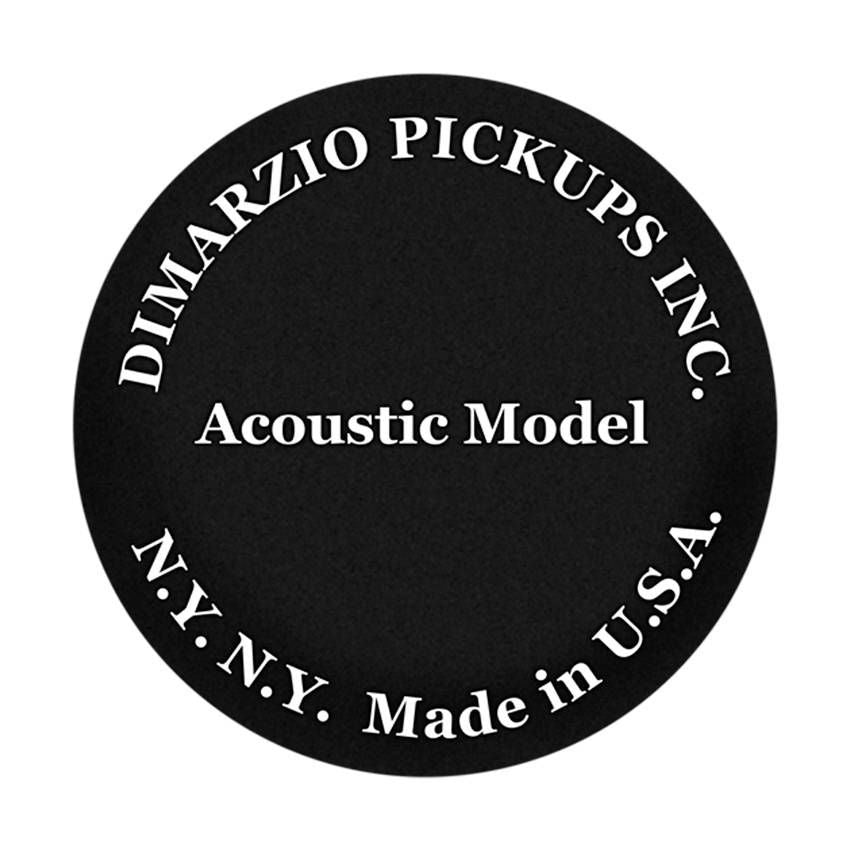 DiMarzio DP130 acoustic and classical guitar pickup mounted on a guitar, designed for clear sound amplification.