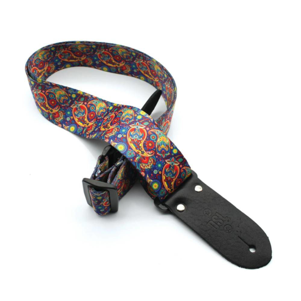 DSL Straps Weaving Digital Print Poly Guitar Strap 2" - PAIS-ALICE