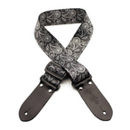 DSL Straps Weaving Digital Print Poly Guitar Strap 2" - PAIS-BLACK