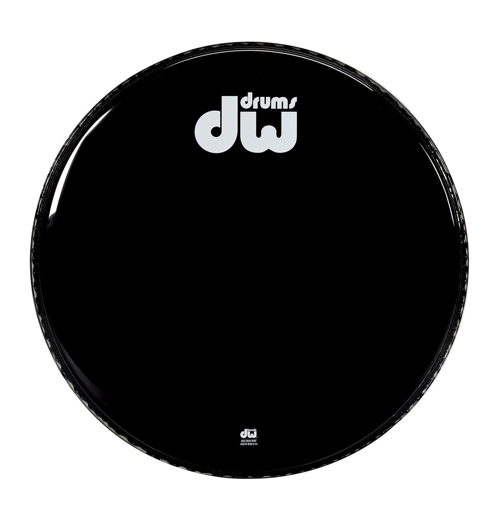 DW DRDHGB20KNV Non Vented Black Logo 20inch Drum Head