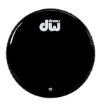 DW DRDHGB20KNV Non Vented Black Logo 20inch Drum Head