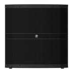 Mackie DRM18S-P 18-inch professional passive subwoofer with rugged enclosure and speaker grille for powerful bass sound.