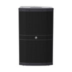 Mackie DRM212 12-inch professional powered PA speaker with 1600W output, showing the front grille and control panel.