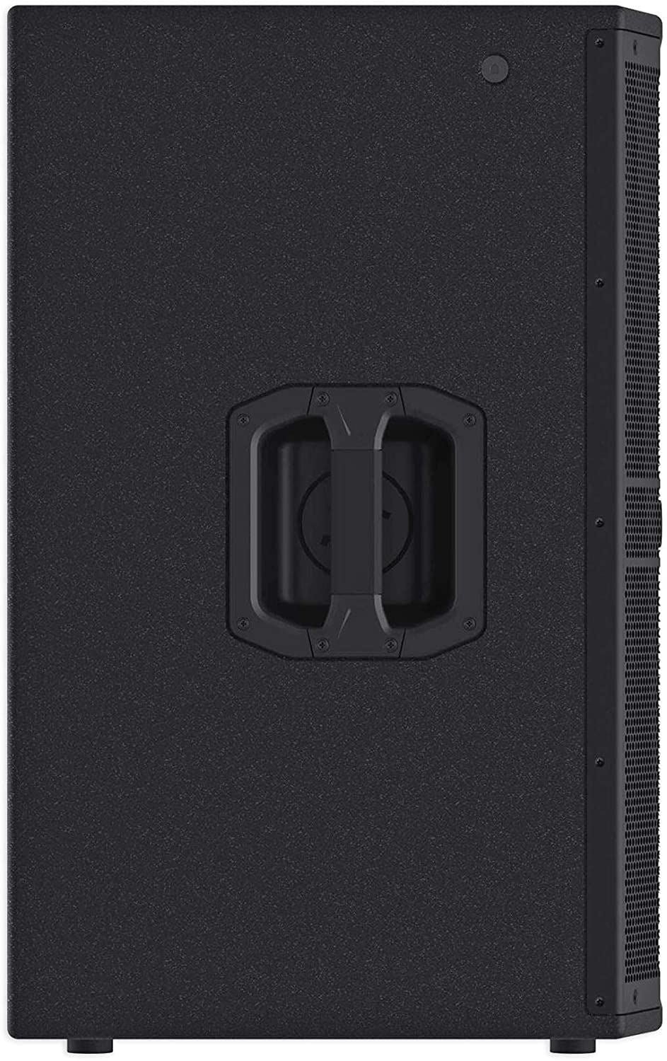 Mackie DRM212 12-inch professional powered PA speaker with 1600W output, showing the front grille and control panel