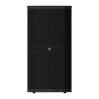 Mackie DRM315 15-inch 3-way professional powered PA speaker with 2300W output, shown with grille and control panel.