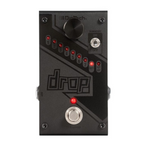 Black DigiTech Drop polyphonic drop tune pitch-shift effects pedal with footswitch and control knobs for guitar sound modulation.