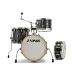 Sonor AQX Jazz 4-Piece Shell Pack Drum Kit in Black Midnight Sparkle