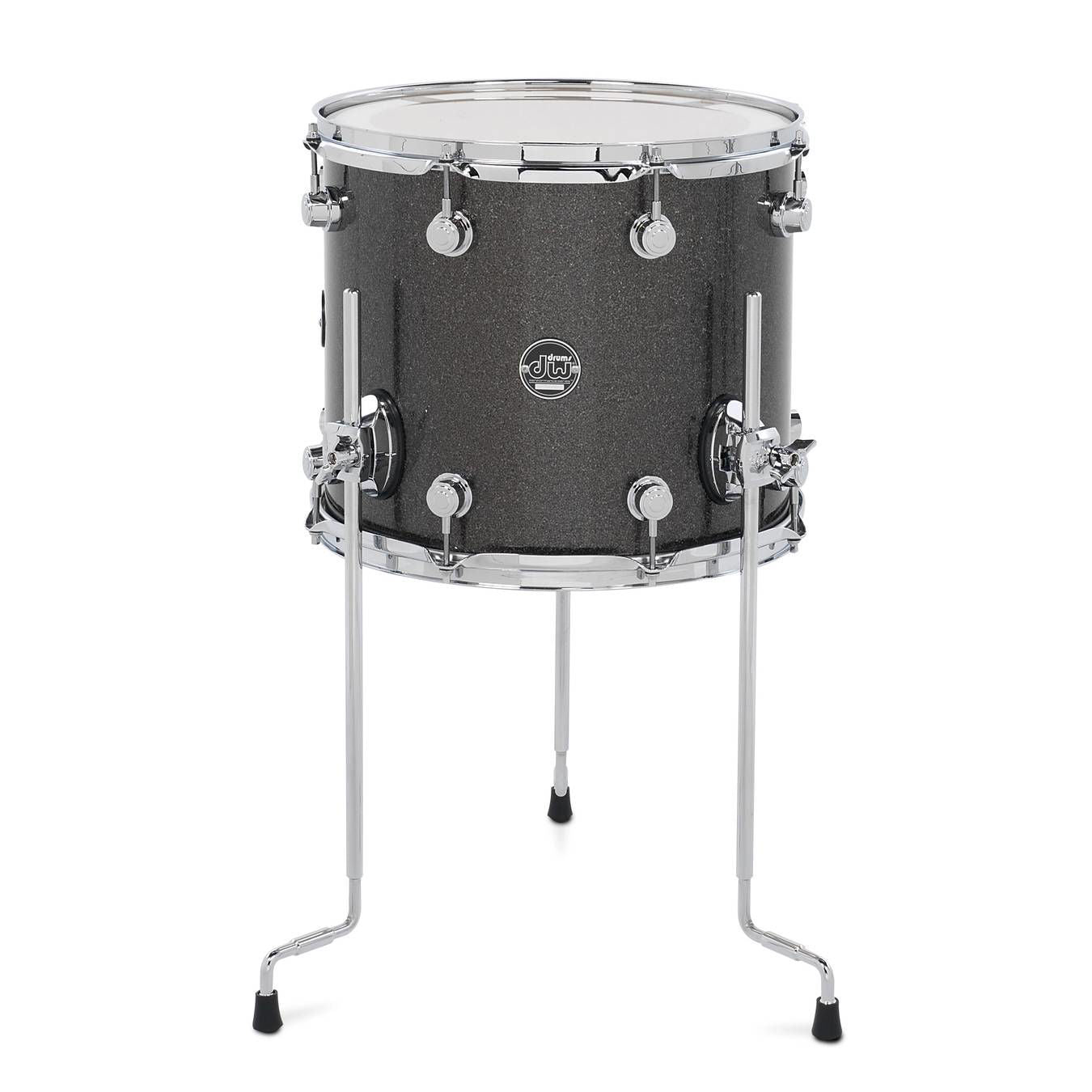 DW Performance Series 14x12 Floor Tom in Pewter Sparkle Finish Ply
