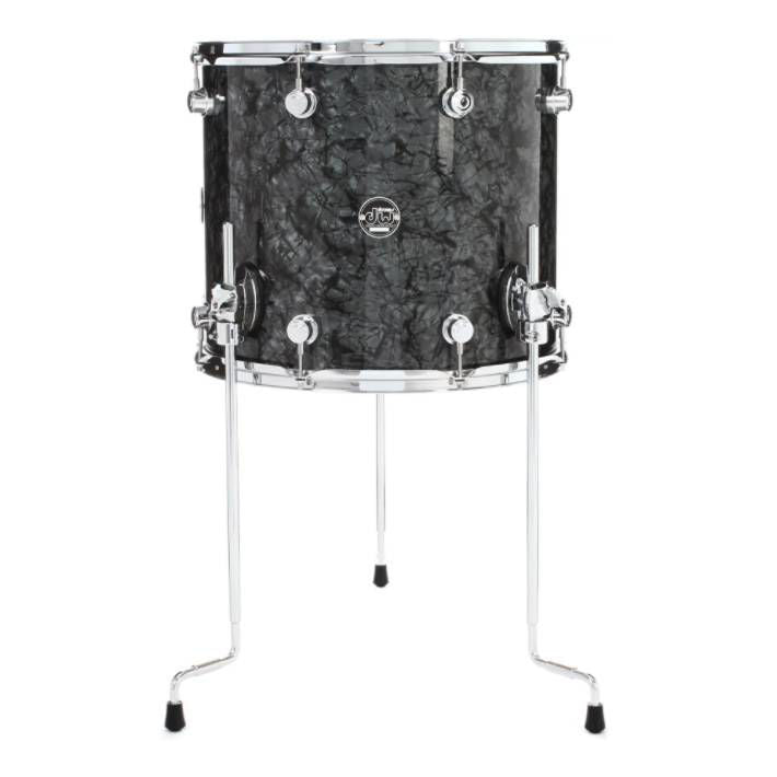 DW Performance FinishPly 14x16 Inch Floor Tom - Black Diamond