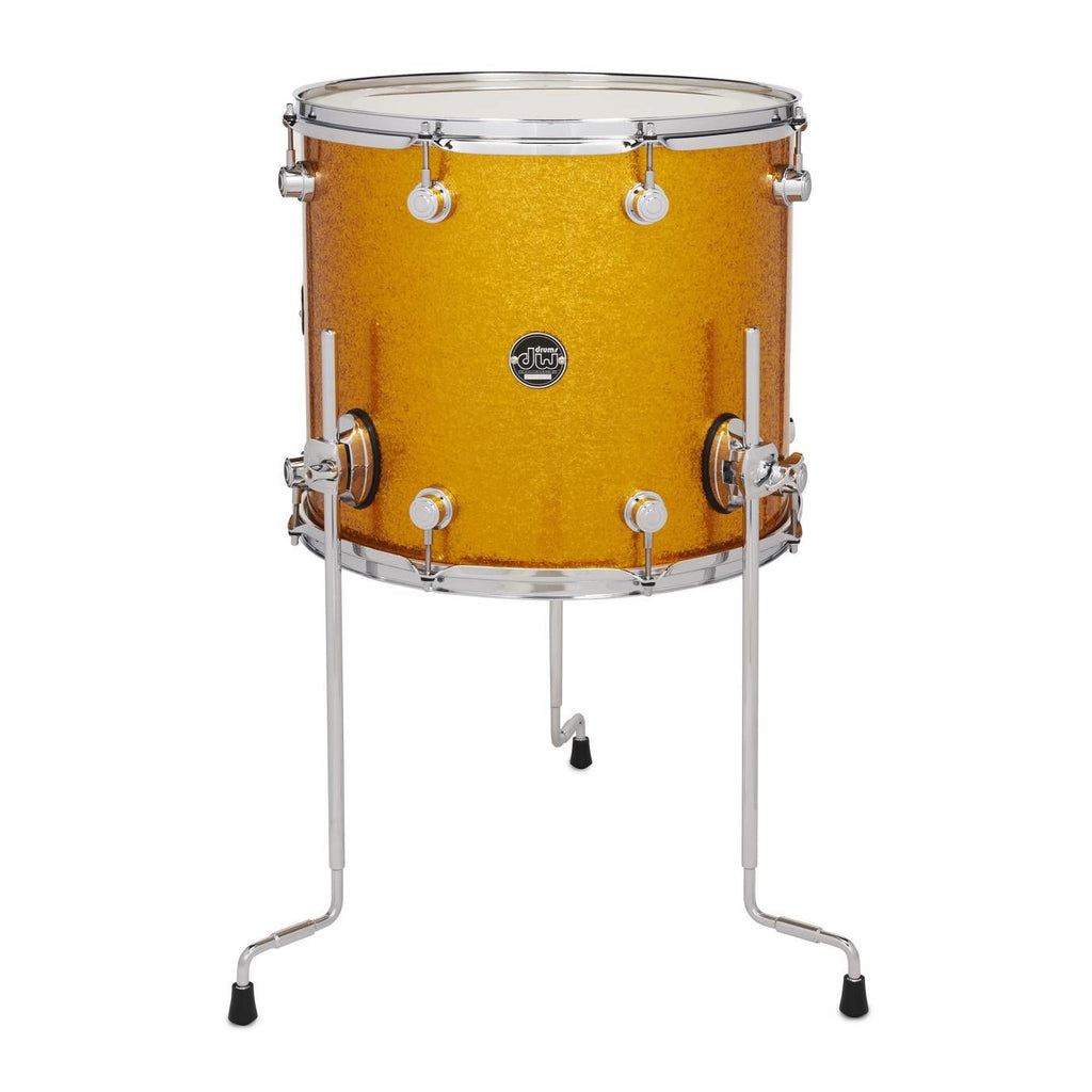 DW Performance Series 16x14 Floor Tom in Gold Sparkle Finish Ply