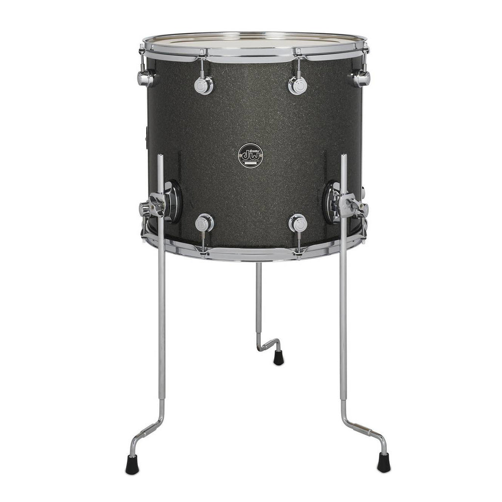 DW Performance Series 16x14 Floor Tom in Pewter Sparkle Finish Ply