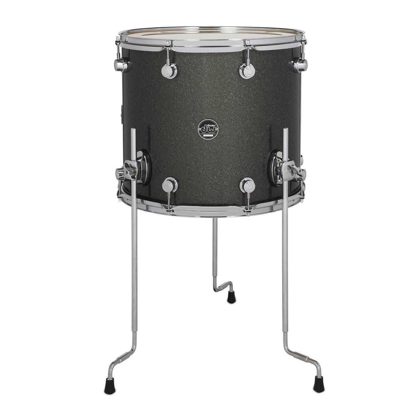 DW Performance Series 16x14 Floor Tom in Pewter Sparkle Finish Ply