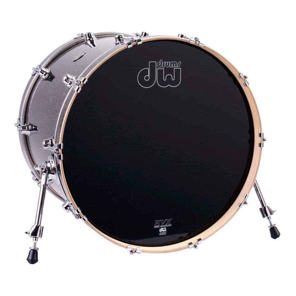 DW Performance Series 22x18 Bass Drum in Pewter Sparkle Finish Ply