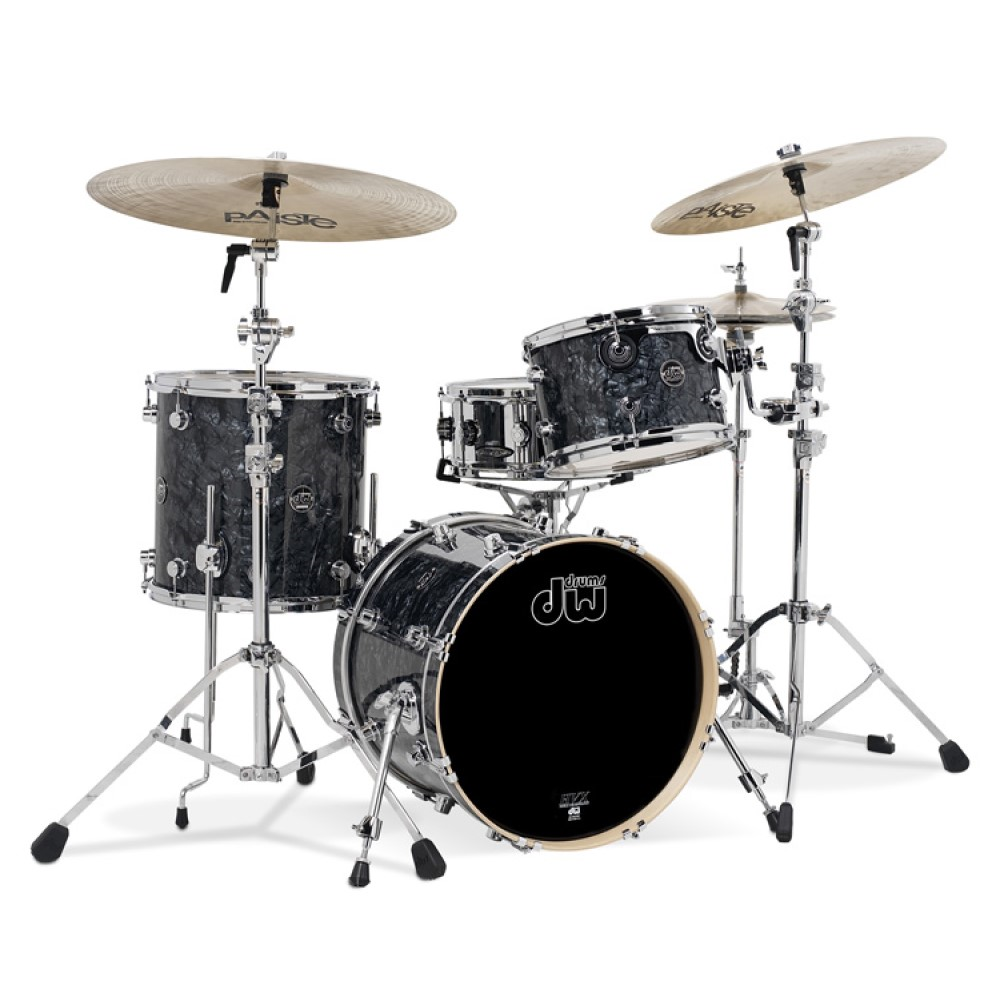 DW Performance Series 20/12/14 Drum Shell Pack - Black Diamond FinishPly